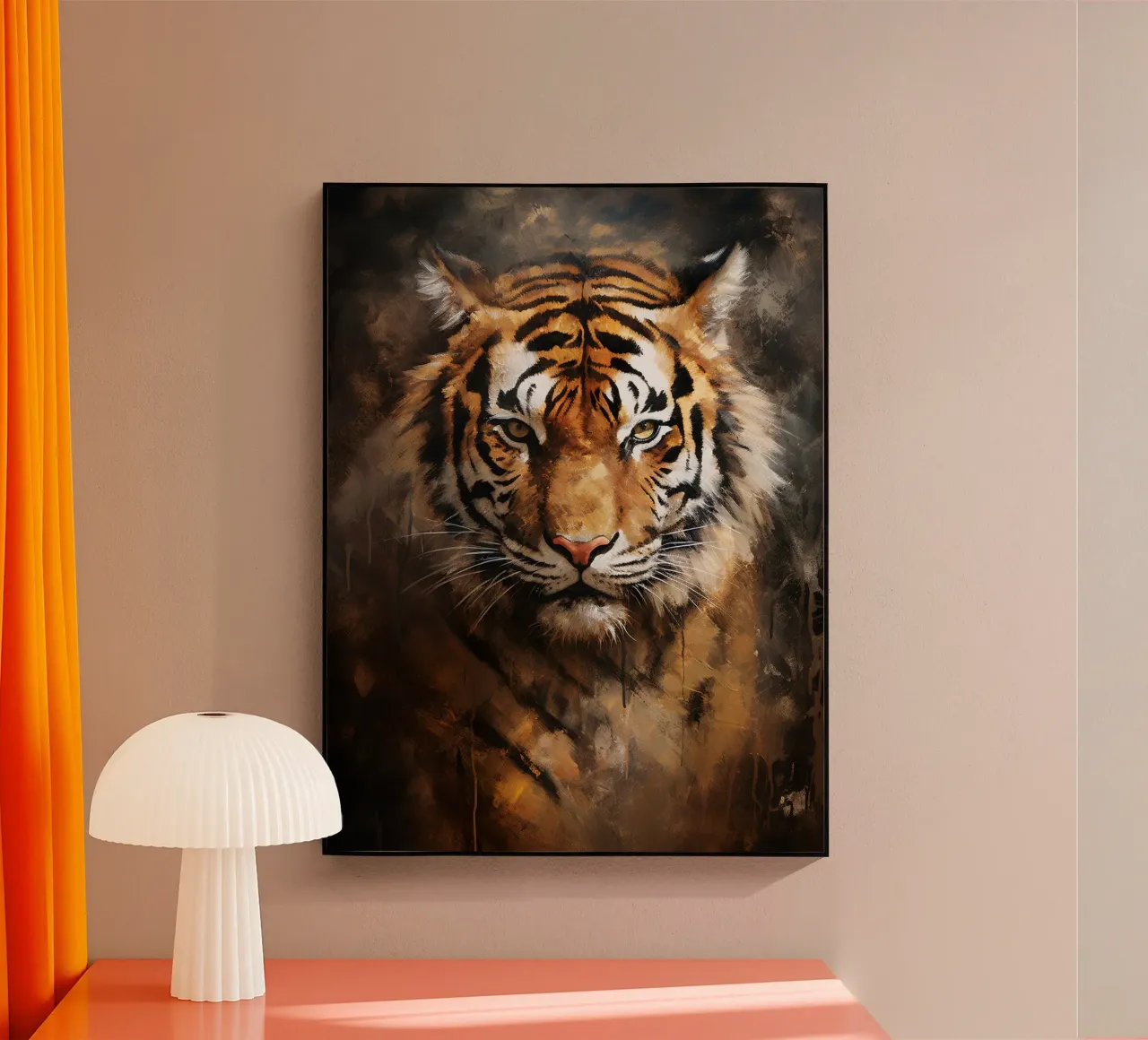 Tiger Abstract plexiglass da Mateo