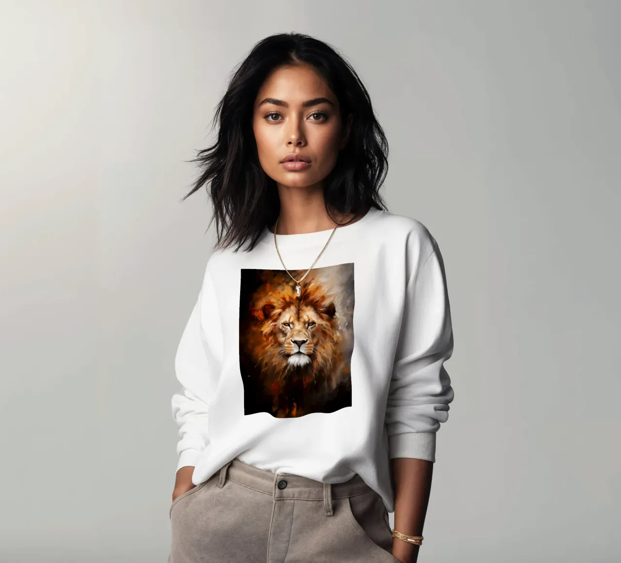 Lion Abstract felpa da Mateo