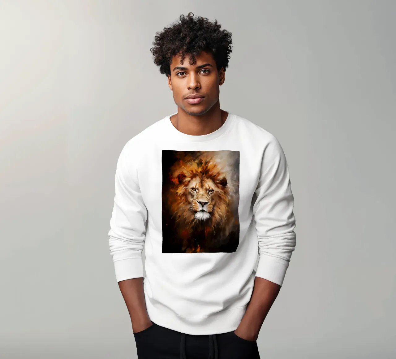 Lion Abstract sweatshirt by Mateo