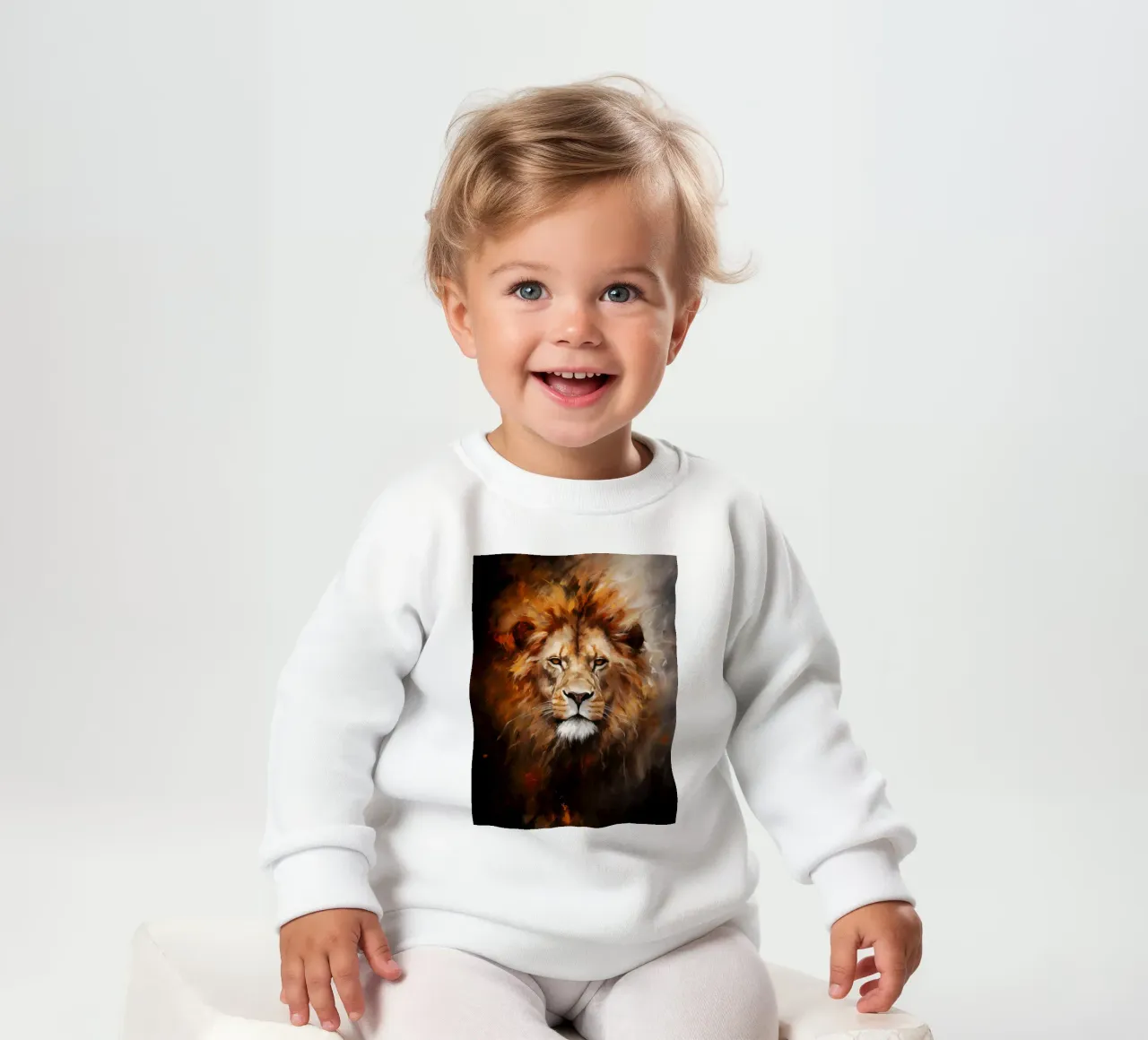 Lion Abstract felpa neonato da Mateo