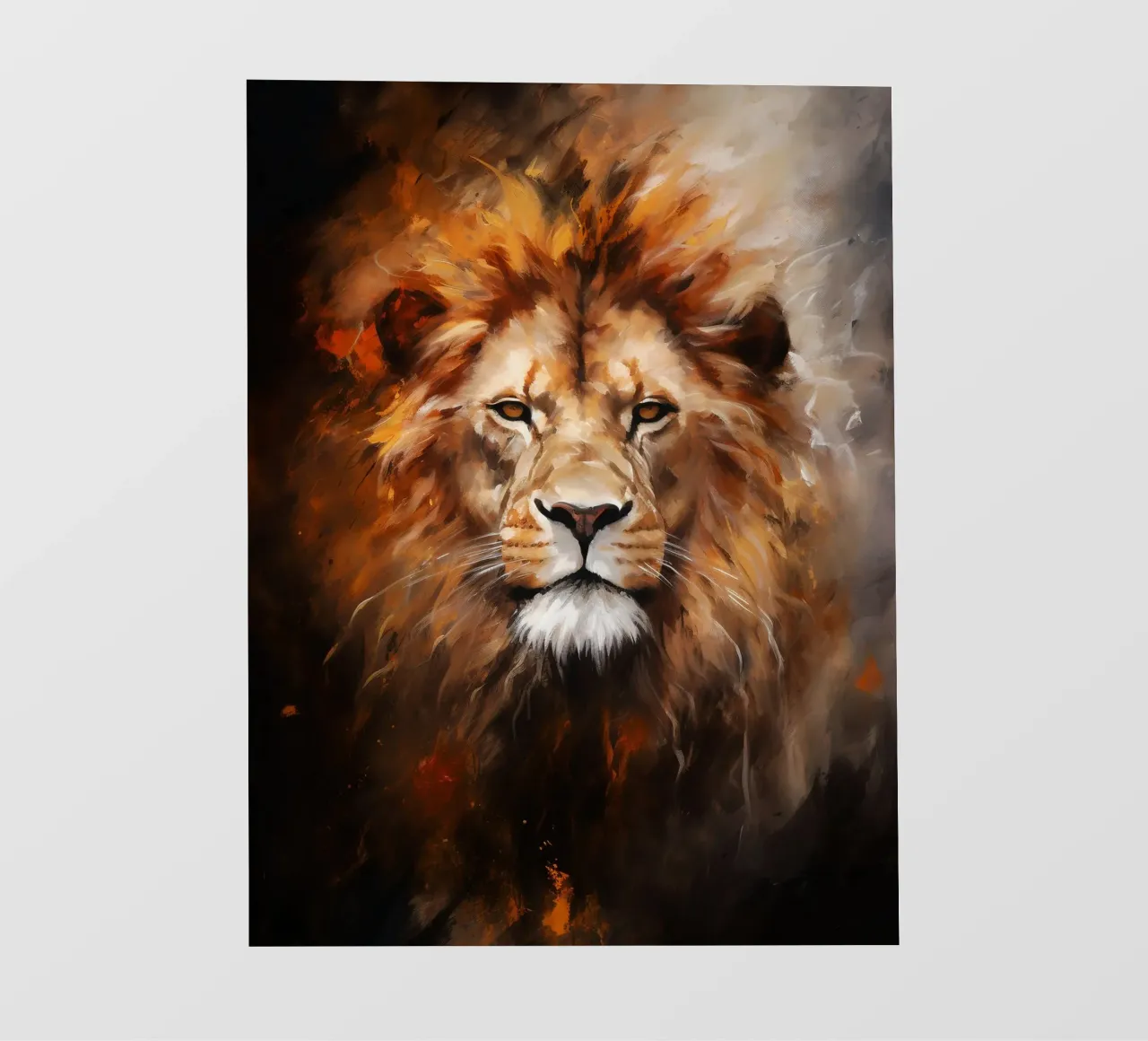 Lion Abstract pellicola backlit da Mateo