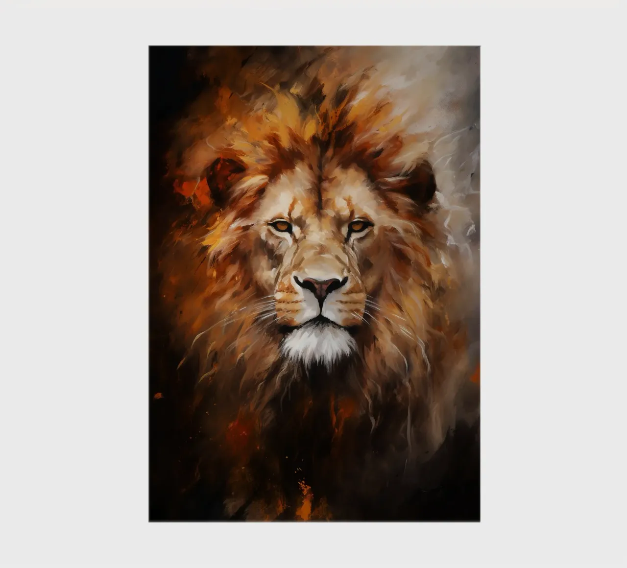 Lion Abstract notebook by Mateo