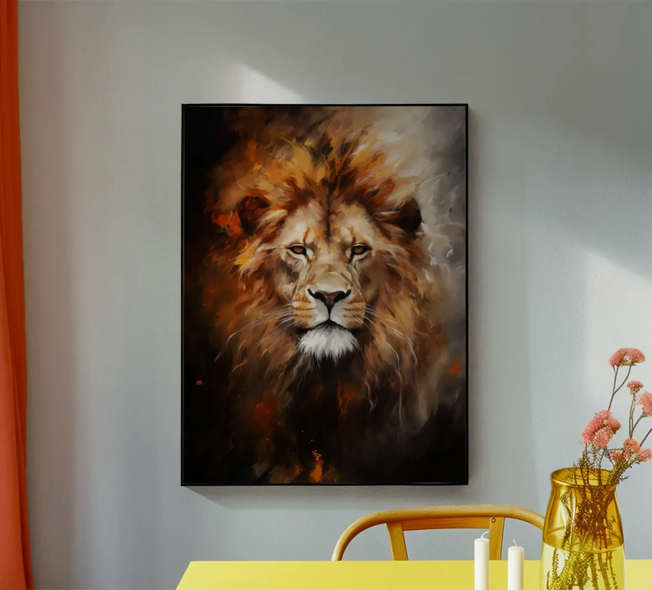 Lion Abstract plexiglass da Mateo