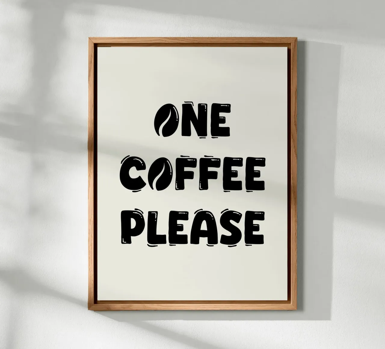 Un caffè per favore alluminio dibond da Wall of Words