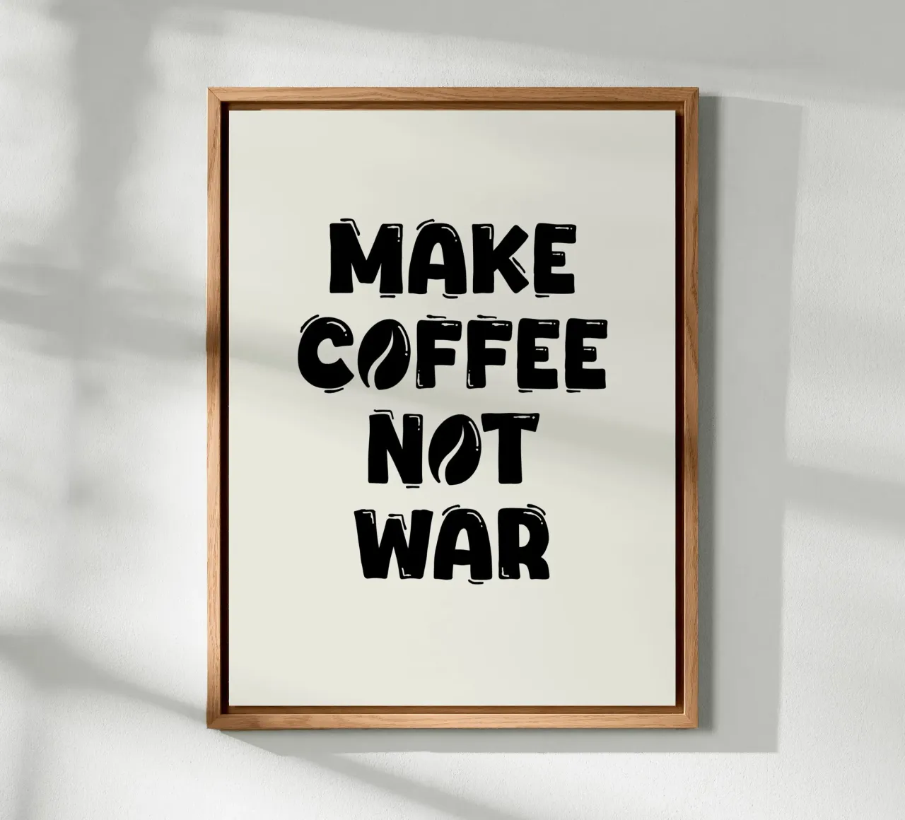 Preparate il caffè, non la guerra alluminio dibond da Wall of Words