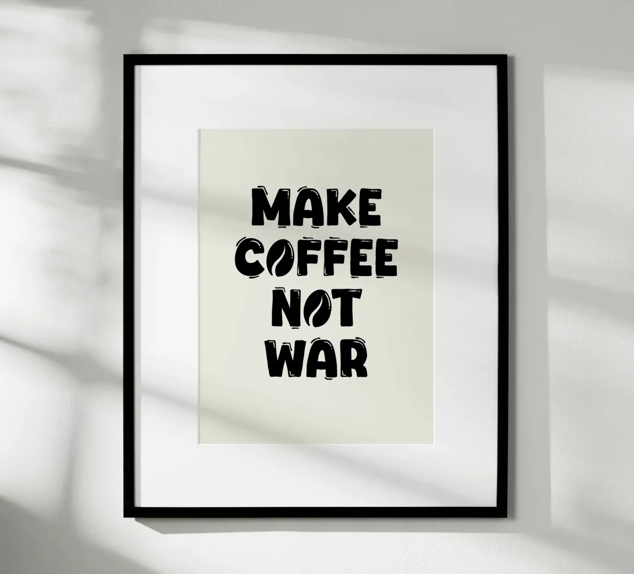 Preparate il caffè, non la guerra carta hahnemühle da Wall of Words