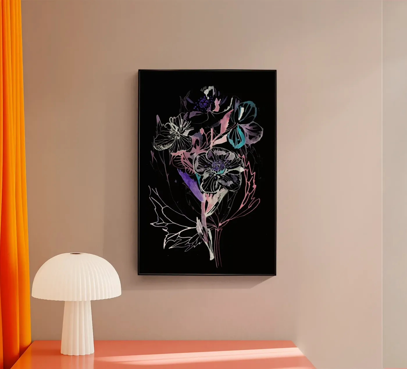 Bouquet Black plexiglass da Céleste Hollak