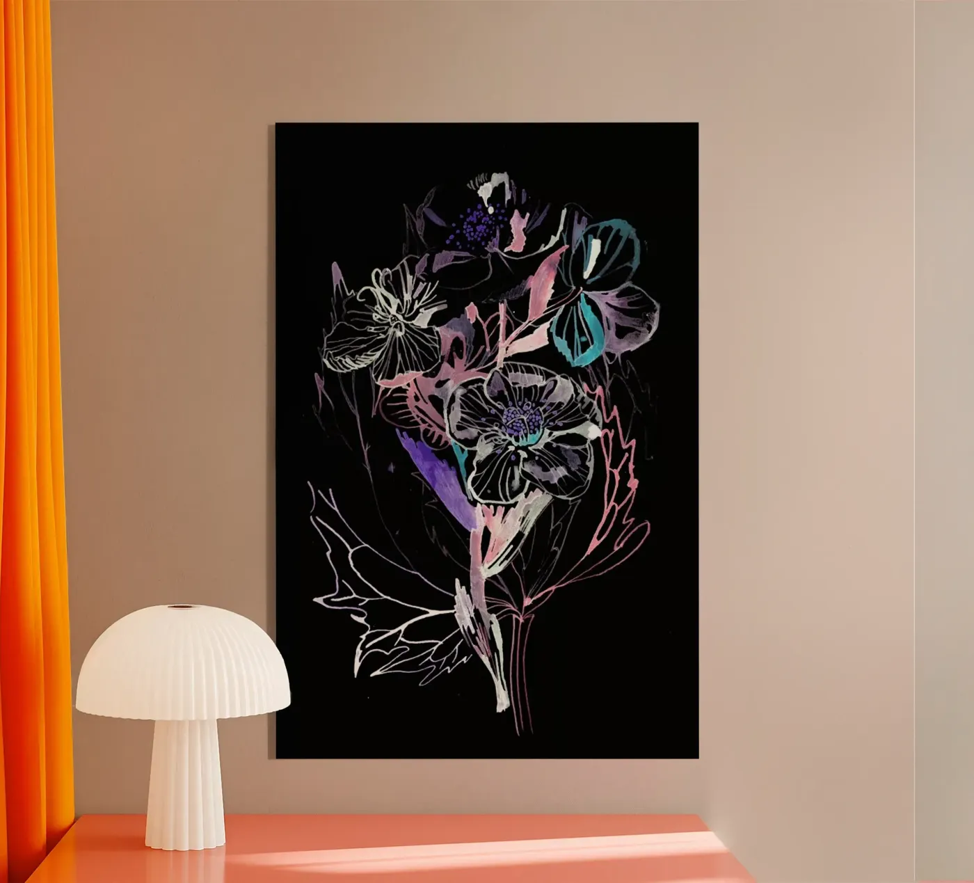 Bouquet Black plexiglass da Céleste Hollak