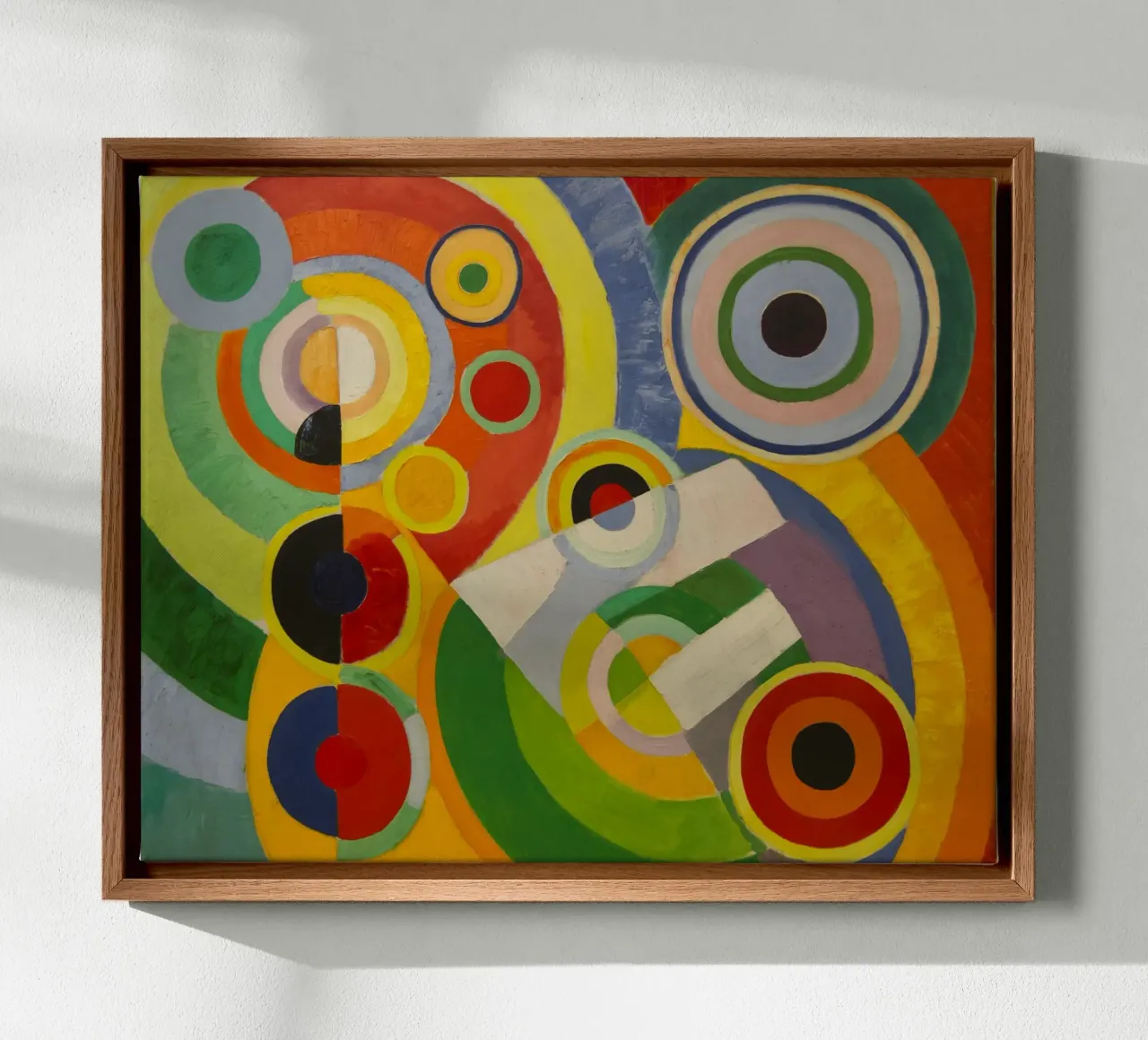 robert delaunay - Ritmo, gioia di vivere tela con Cornice a cassetta da Timeless Artworks
