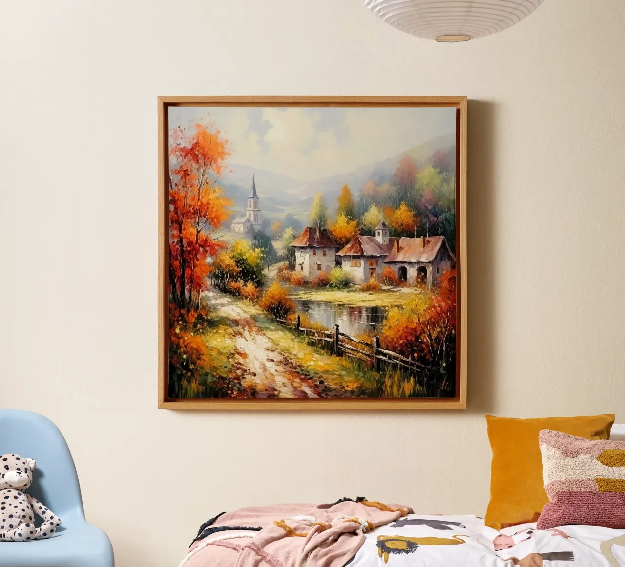 Autumn in England tela con Cornice a cassetta da Artsy Bessy