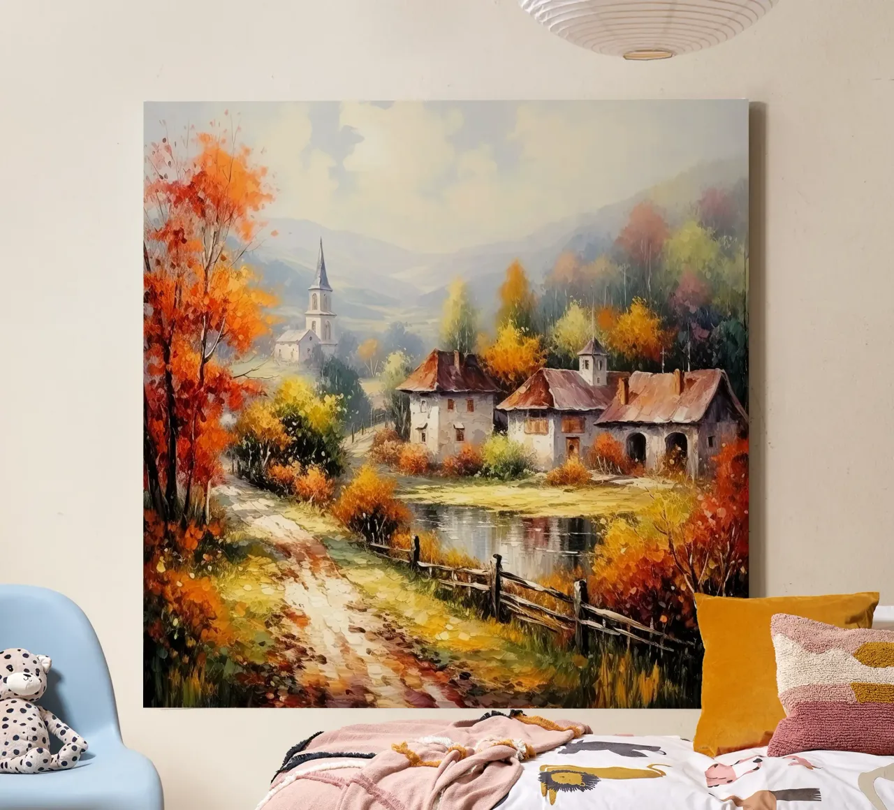 Autumn in England tela con Cornice a cassetta da Artsy Bessy