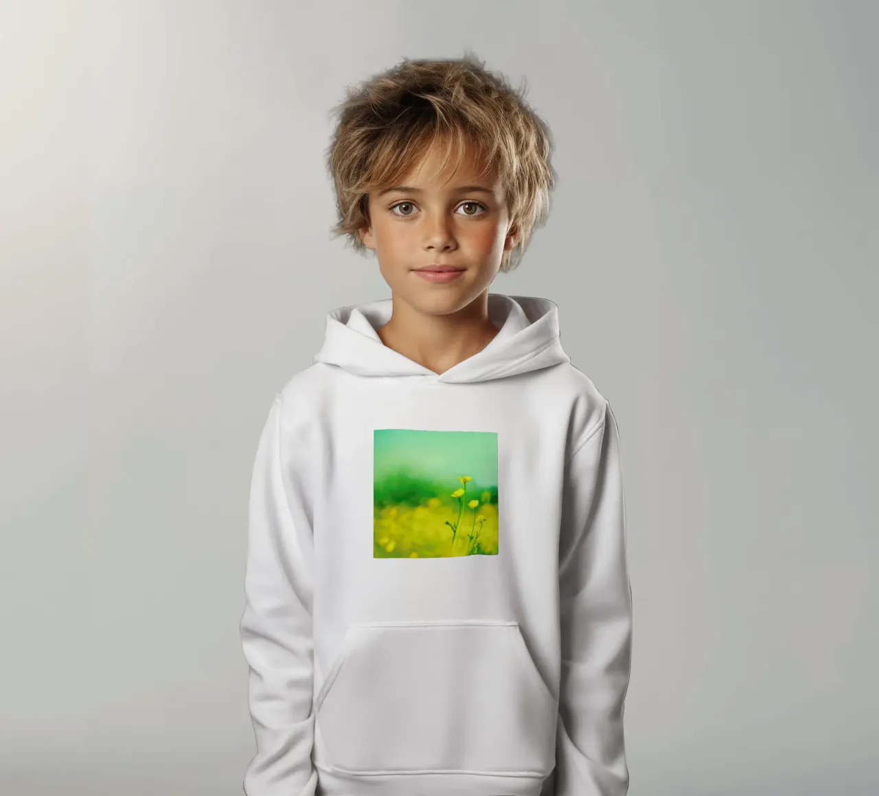 Happy, Smiling & Laughing felpa bambino con cappuccio da Robin Delean