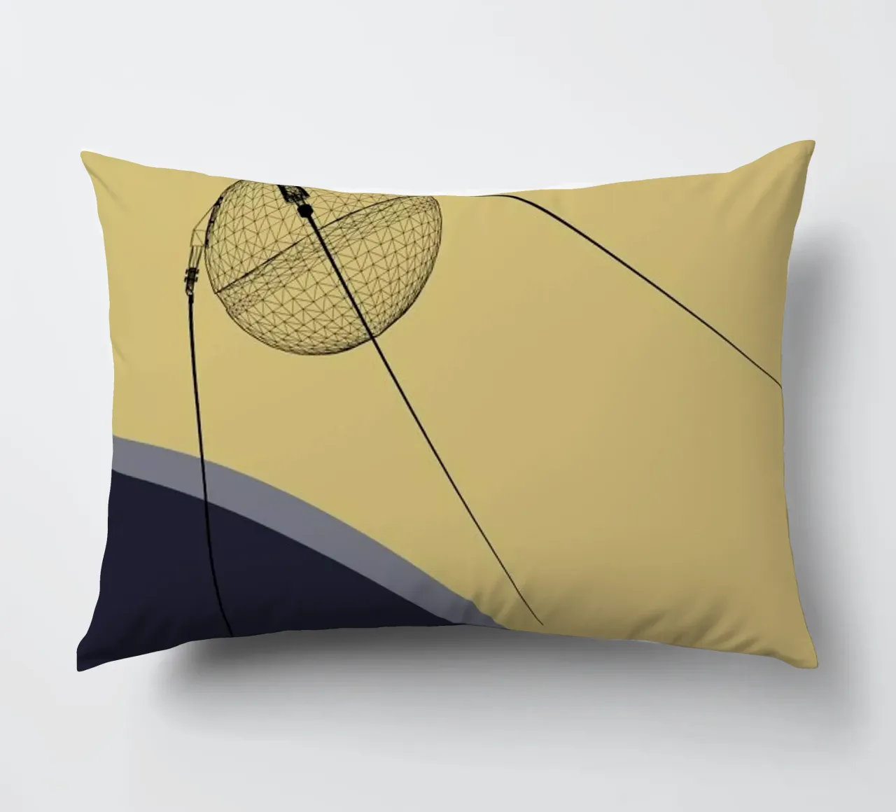 Sputnik 1 decorative cushion by Marc Schulthess