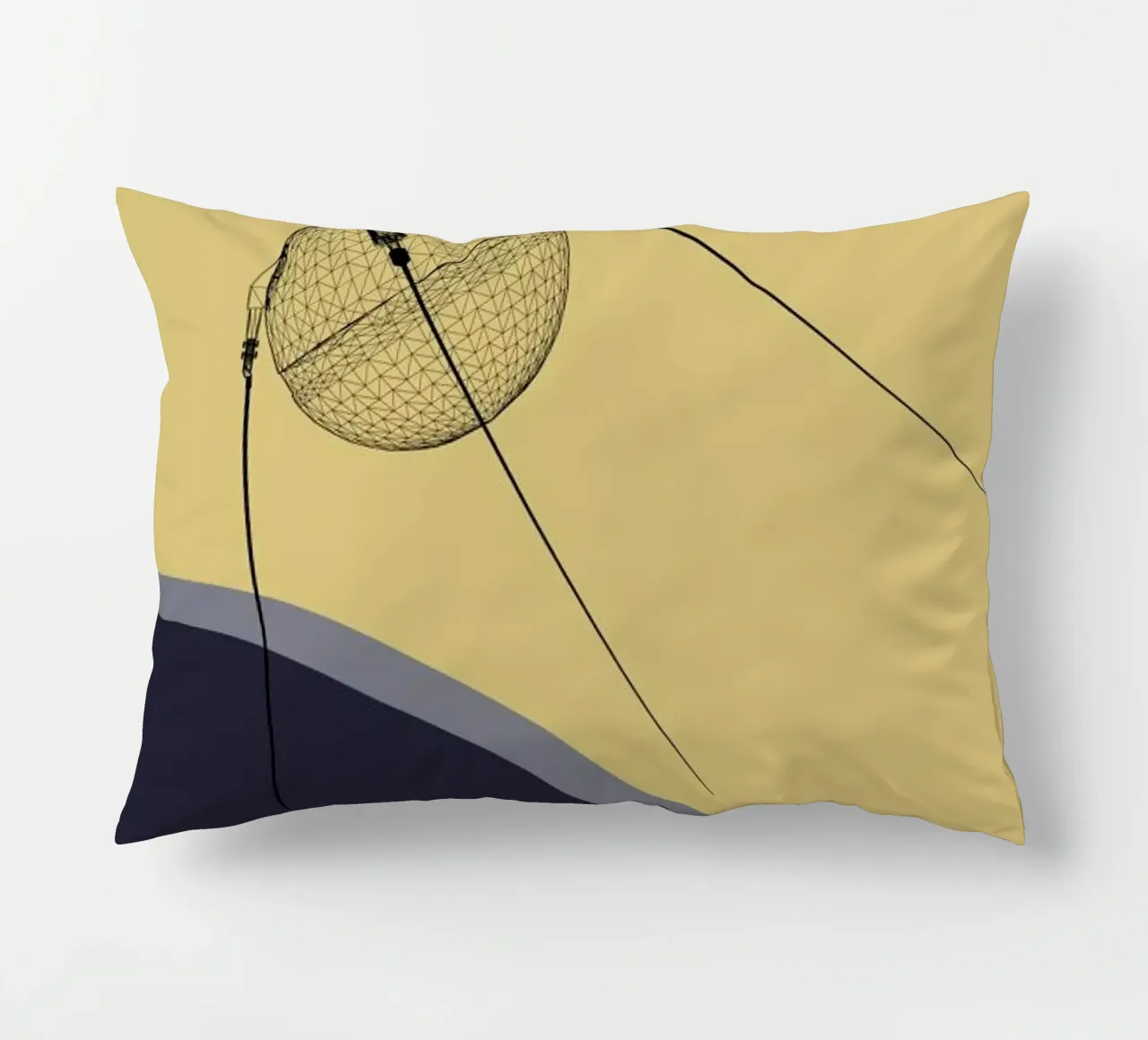 Sputnik 1 decorative cushion by Marc Schulthess