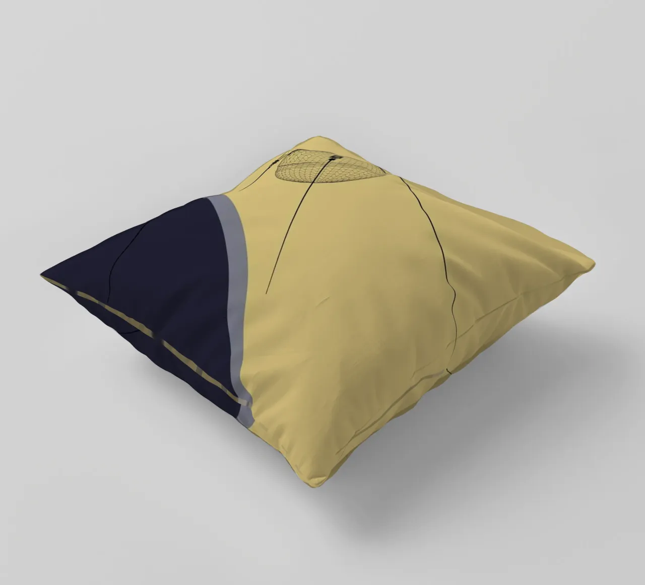 Sputnik 1 decorative cushion by Marc Schulthess