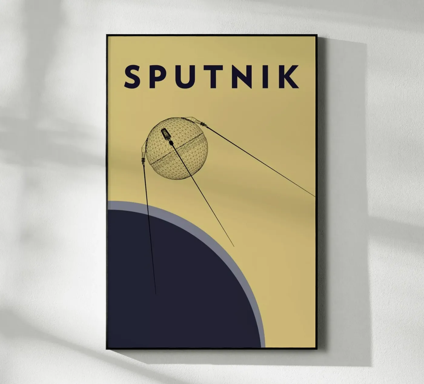 Sputnik 1 acryl van Marc Schulthess
