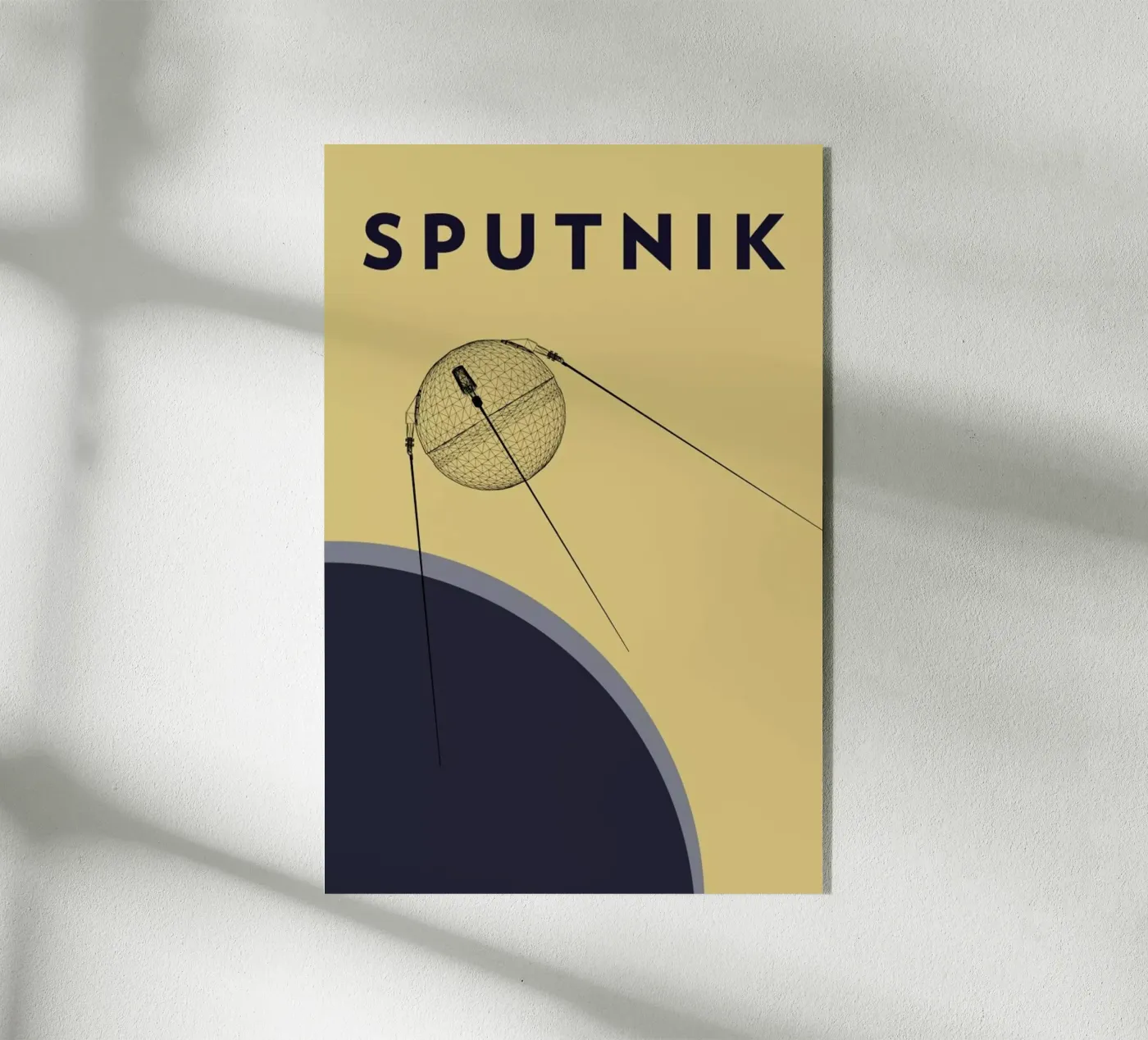 Sputnik 1 acryl van Marc Schulthess