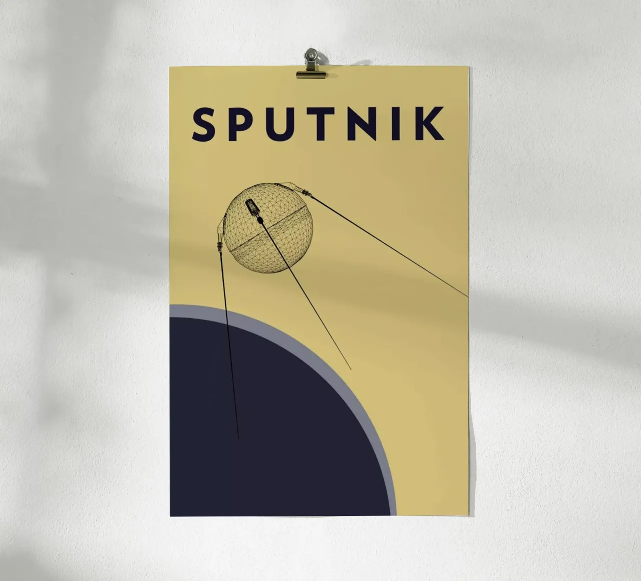 Sputnik 1 poster by Marc Schulthess