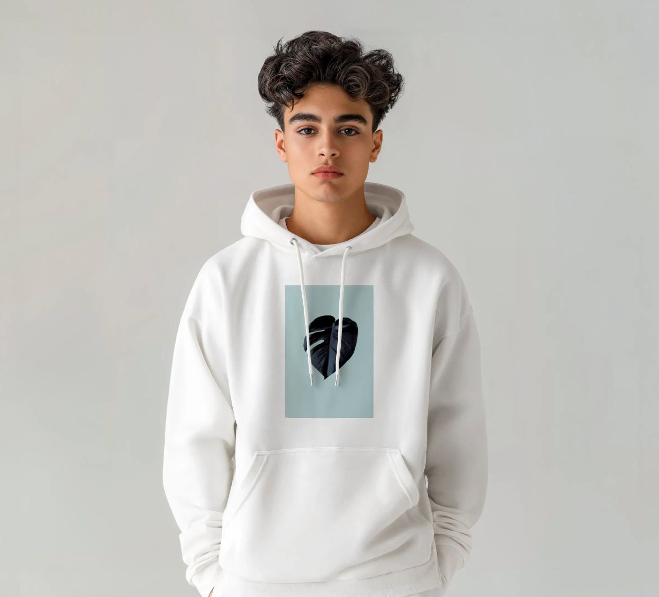 Monstera 01 felpa con cappuccio da Froilein Juno