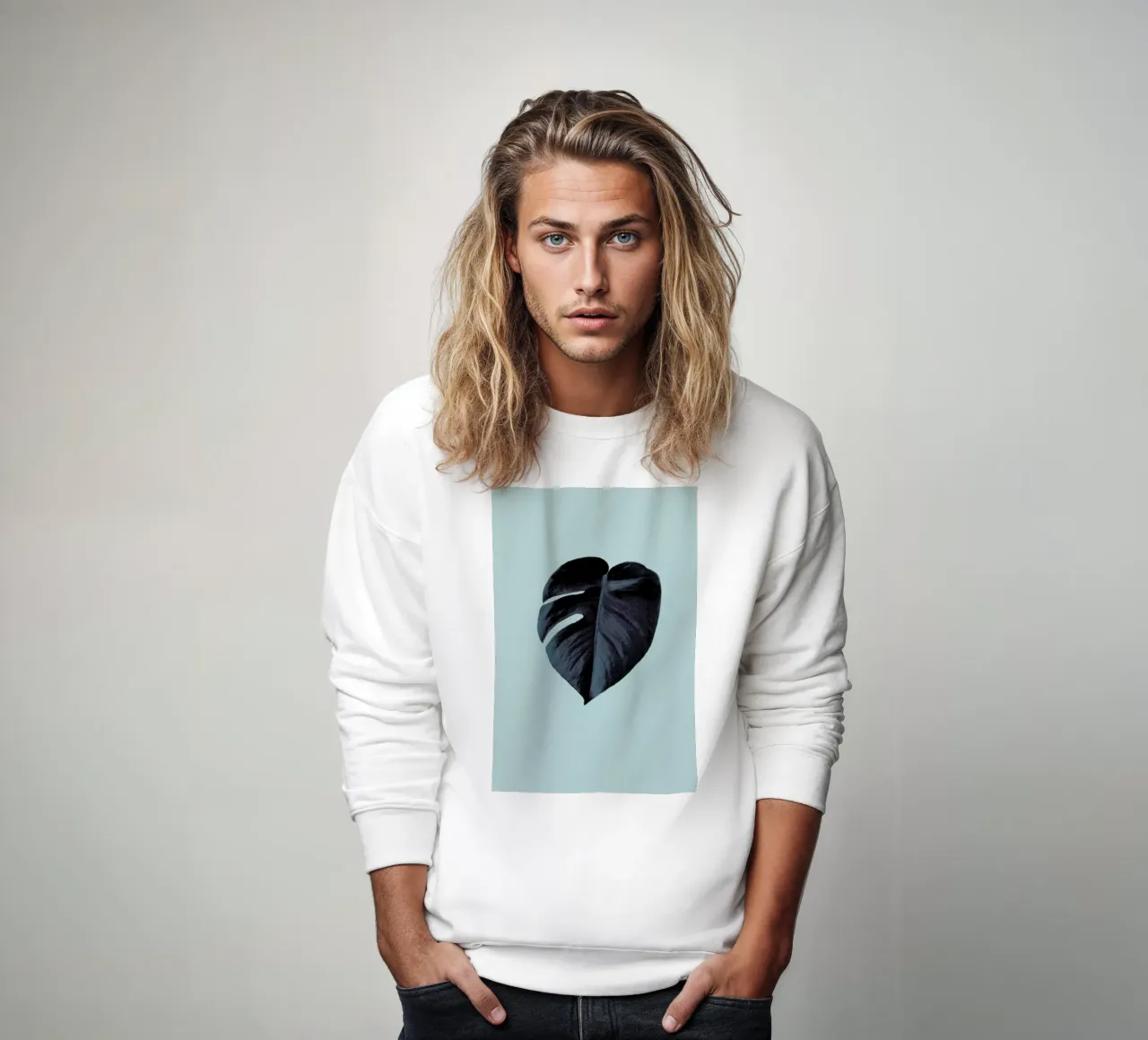 Monstera 01 Sweatshirt von Froilein Juno
