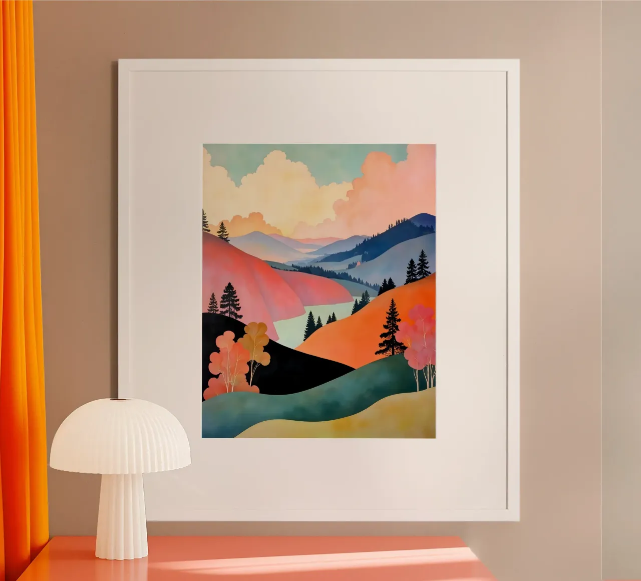 Romance des collines poster de 83oranges