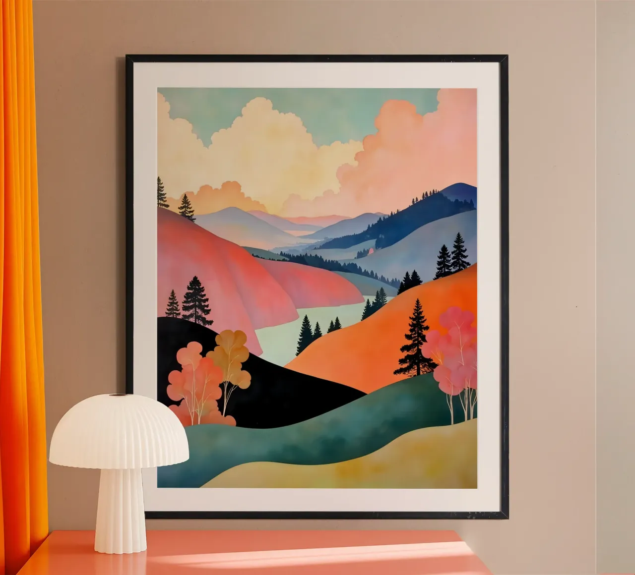 Romance des collines poster de 83oranges