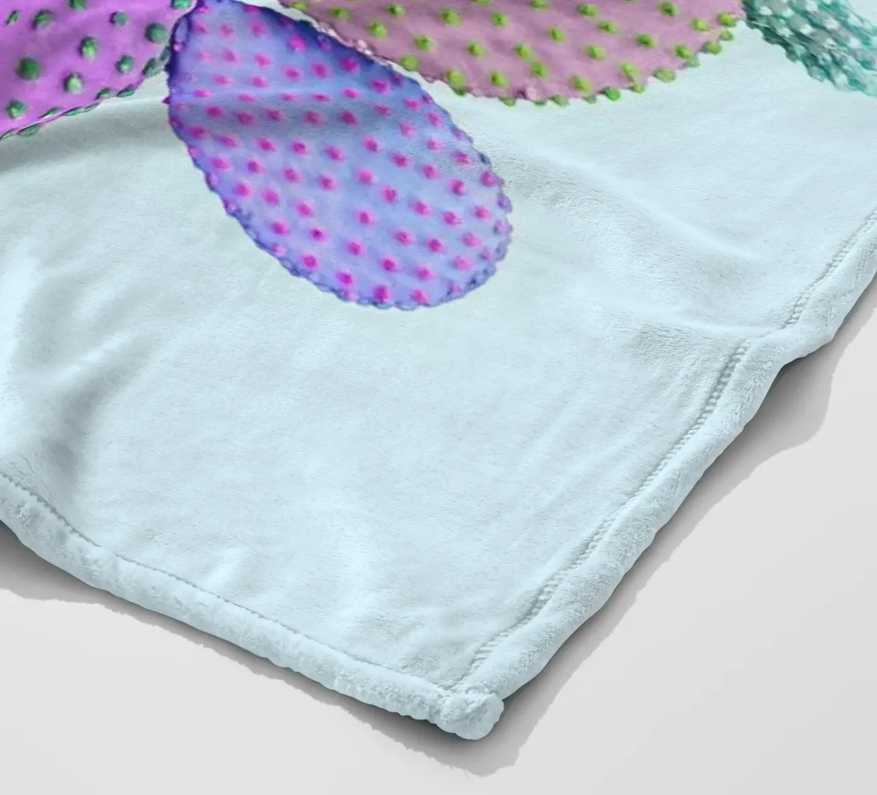 Color Cactus coperta in pile da Paul Fuentes Design