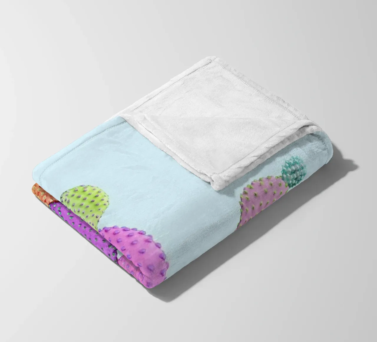 Color Cactus coperta in pile da Paul Fuentes Design