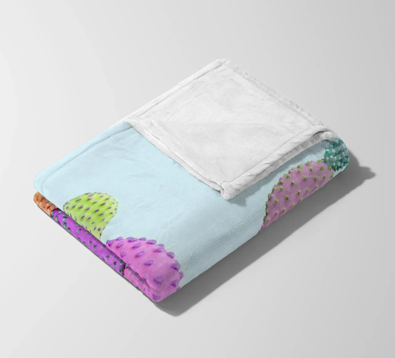 Color Cactus coperta in pile da Paul Fuentes Design