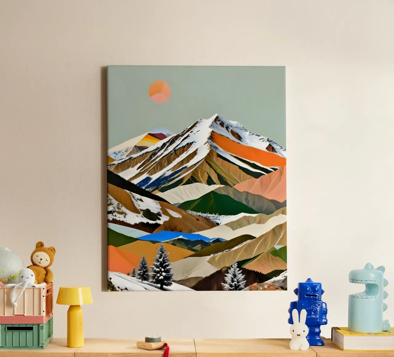 Whispers Of The Summit canvas with Floater frame by 83oranges