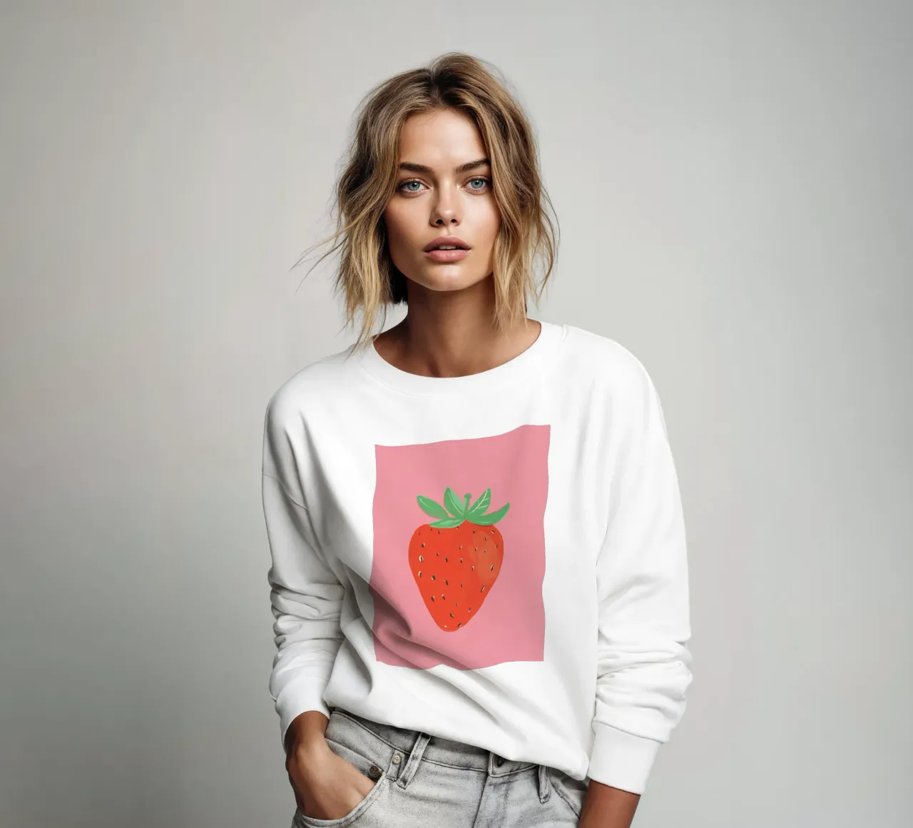 Strawberry sweatshirt by GigiRosado
