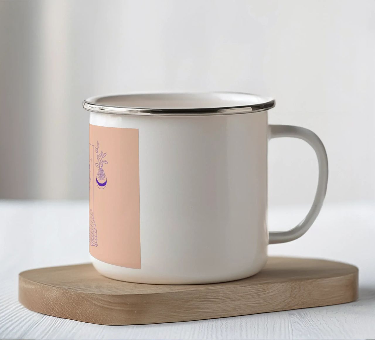 Sundays 1 tazza in smalto da Daniela Roessler