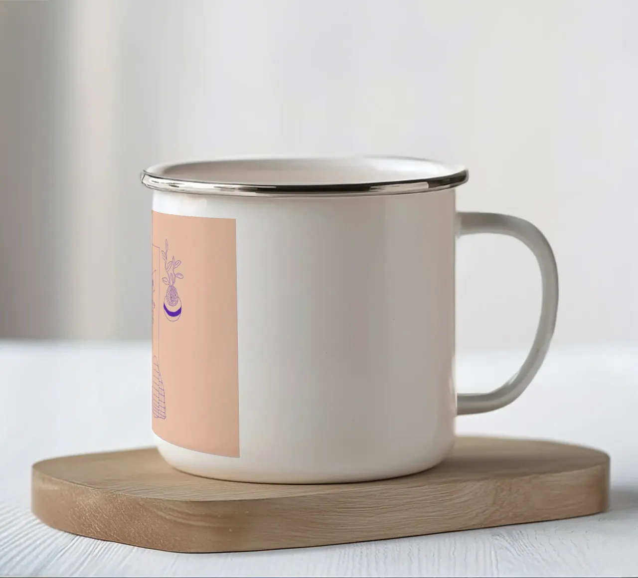 Sundays 1 tazza in smalto da Daniela Roessler