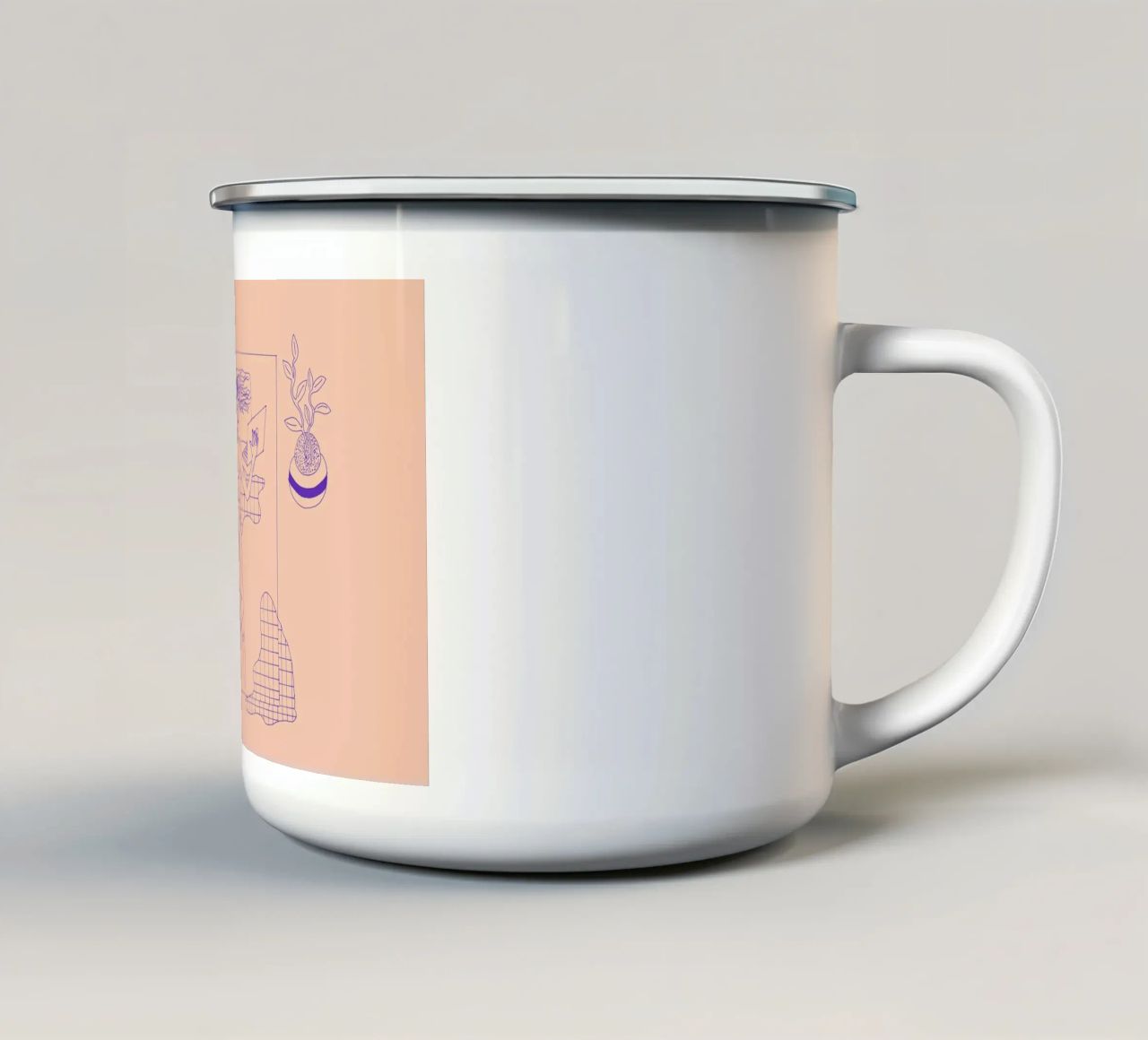 Sundays 1 tazza in smalto da Daniela Roessler