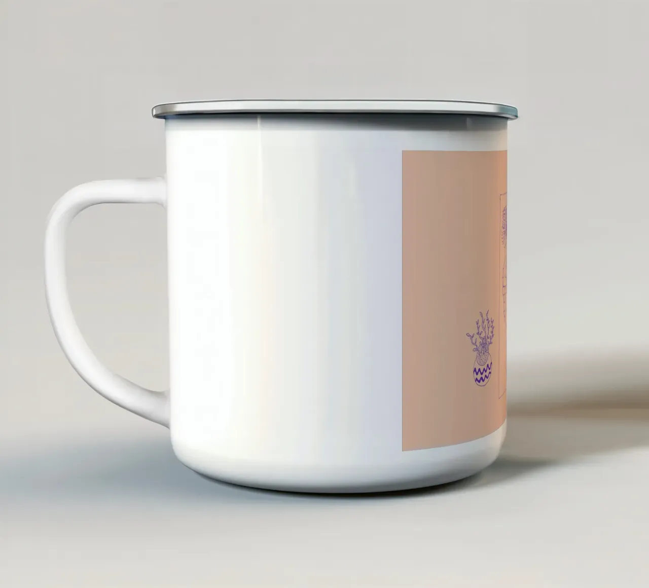 Sundays 1 tazza in smalto da Daniela Roessler