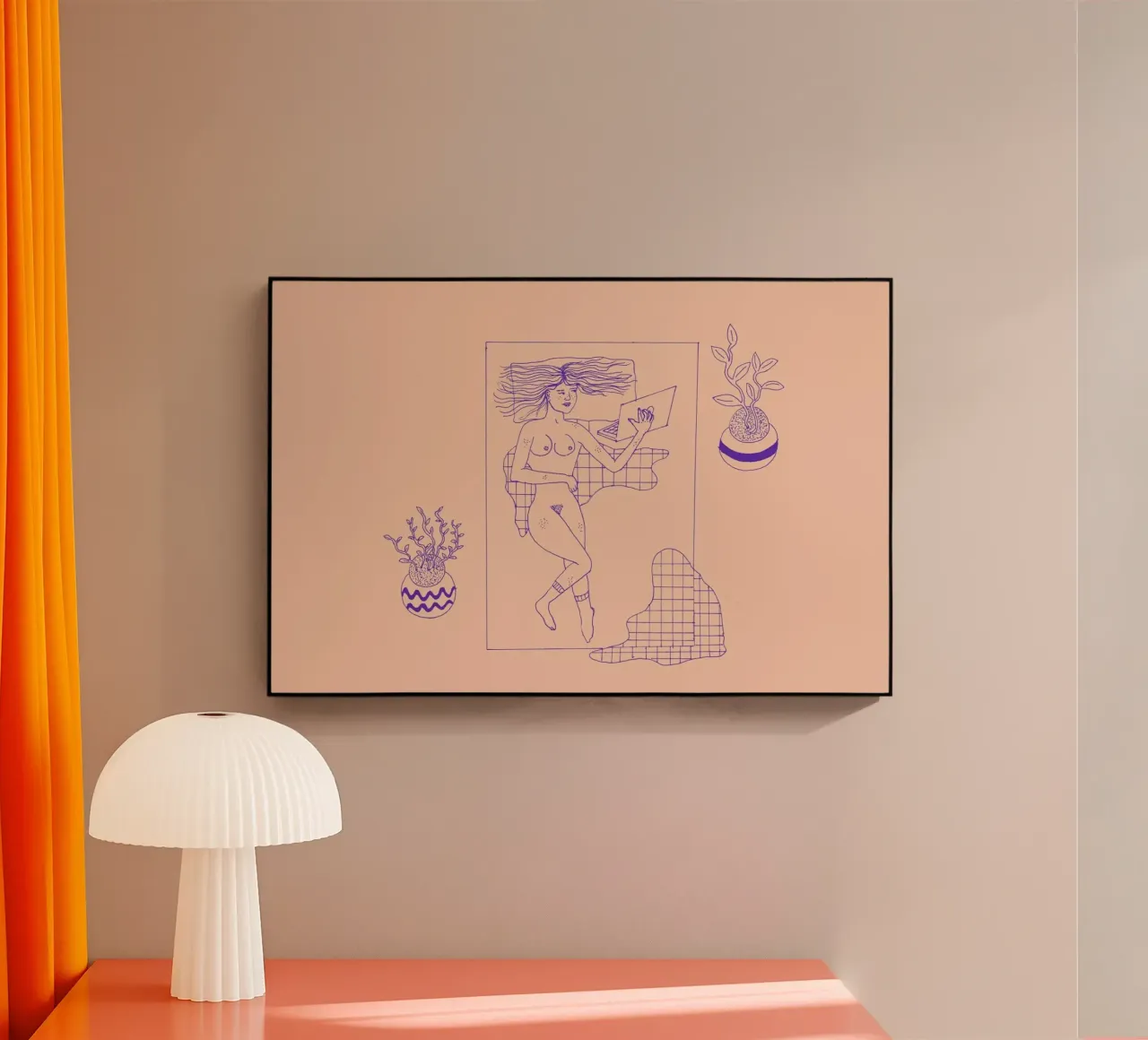 Sundays 1 acrylic glass by Daniela Roessler