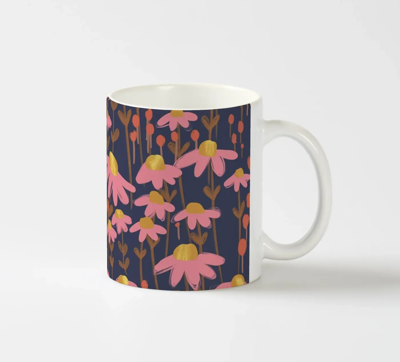 Chamomile III ceramic mug by GigiRosado