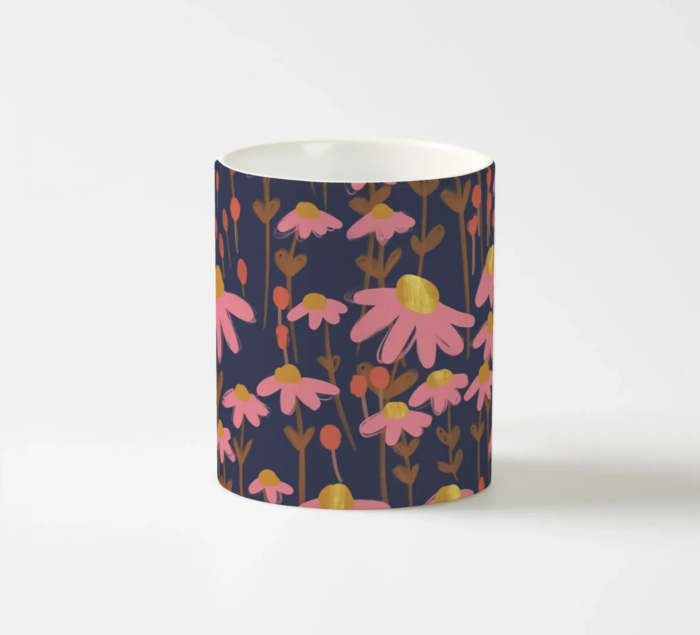 Chamomile III ceramic mug by GigiRosado