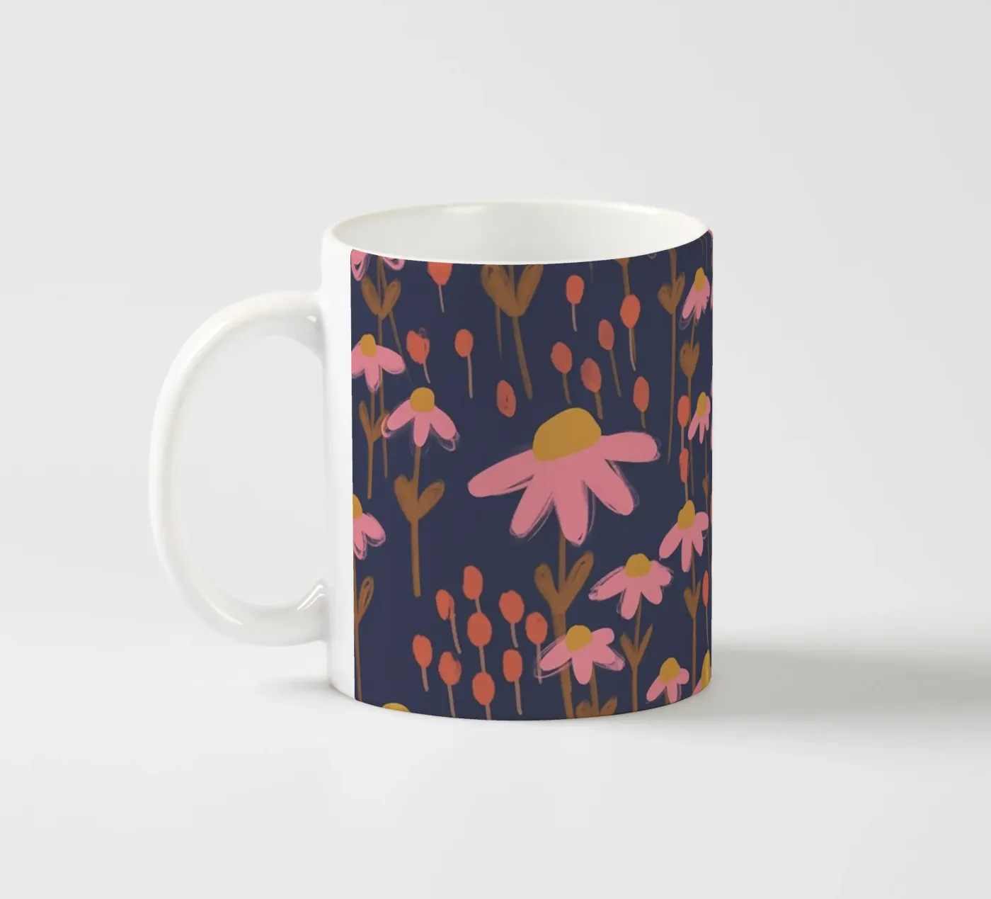Chamomile III ceramic mug by GigiRosado