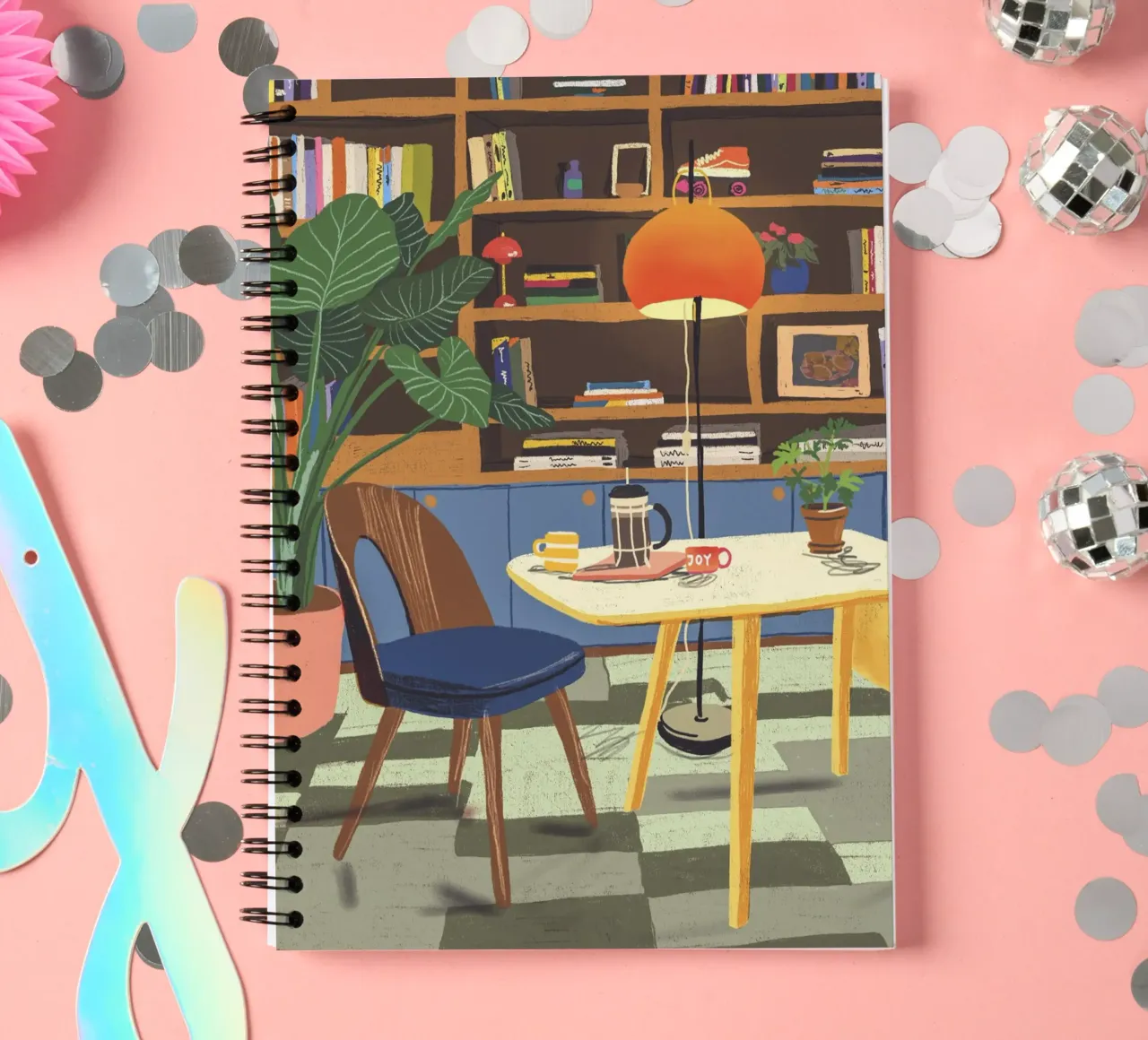 Home library notitieboek met spiraal van GigiRosado
