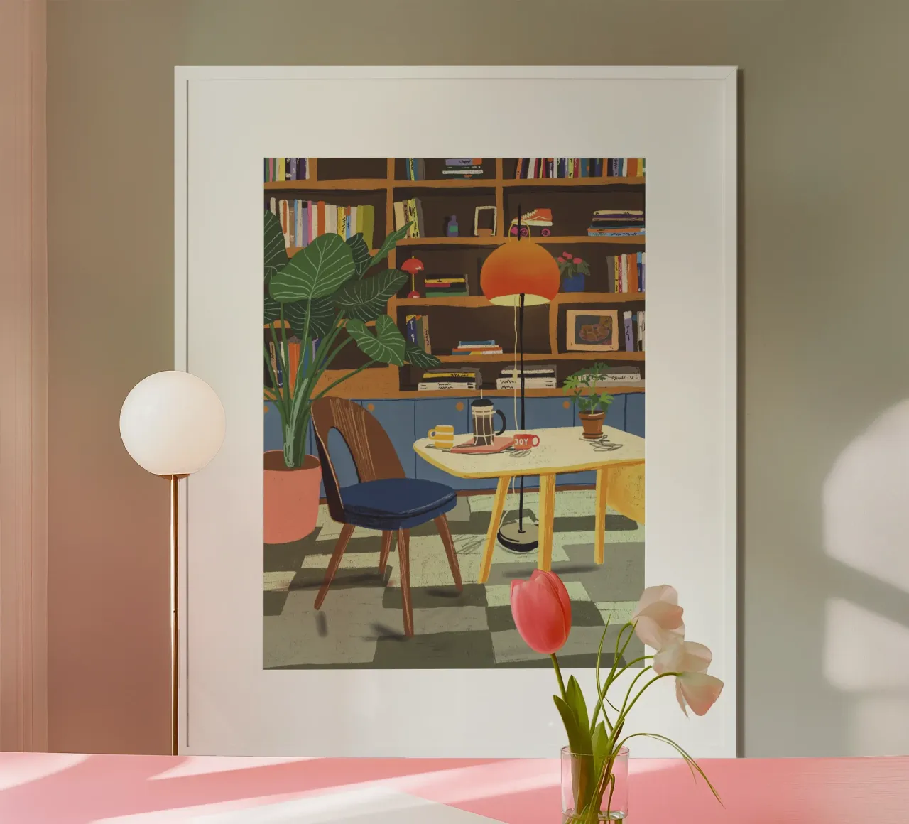 Home library poster con telaio in alluminio da GigiRosado