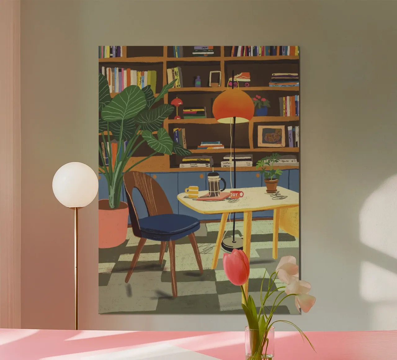 Home library poster con telaio in alluminio da GigiRosado