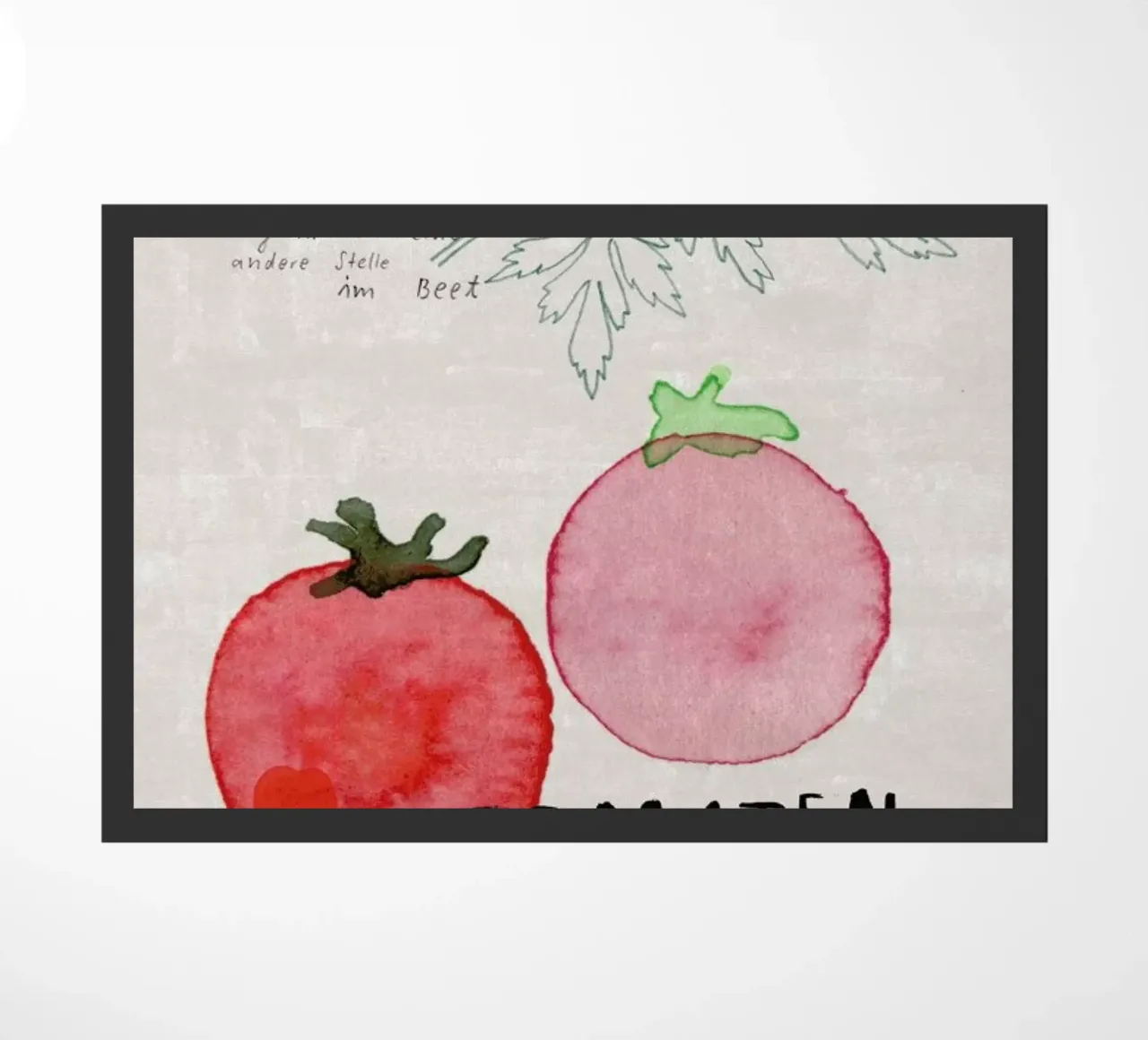 Tomate doormat by Rinah Lang