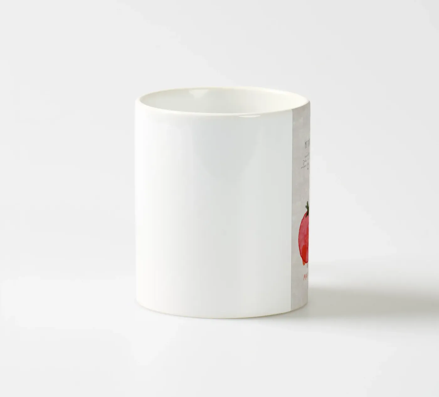 Tomate ceramic mug by Rinah Lang