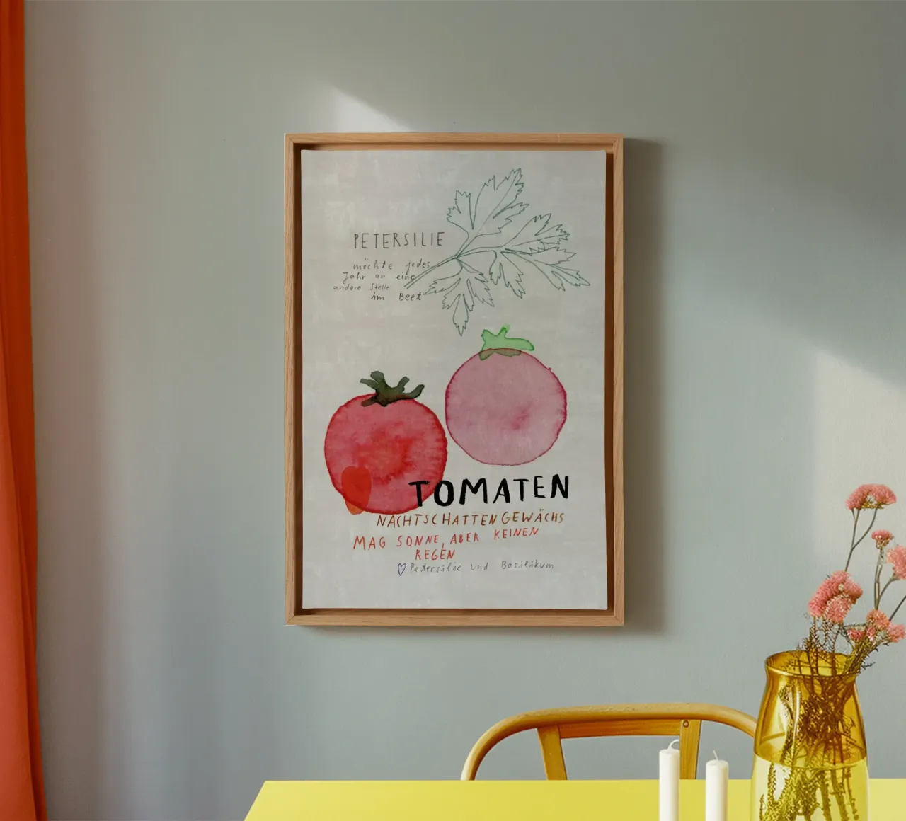 Tomate tela con Cornice a cassetta da Rinah Lang