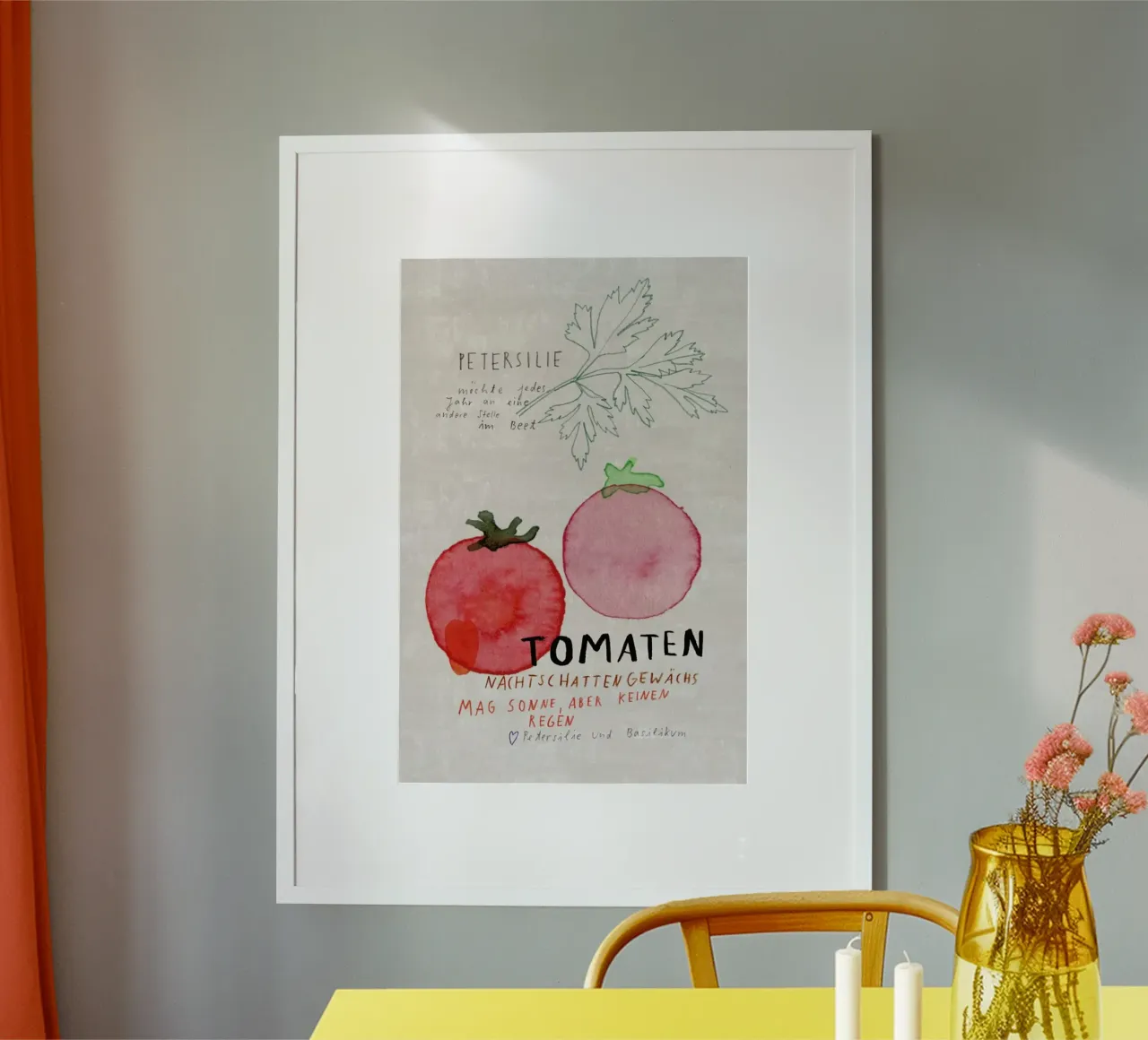 Tomate poster con telaio in plastica da Rinah Lang