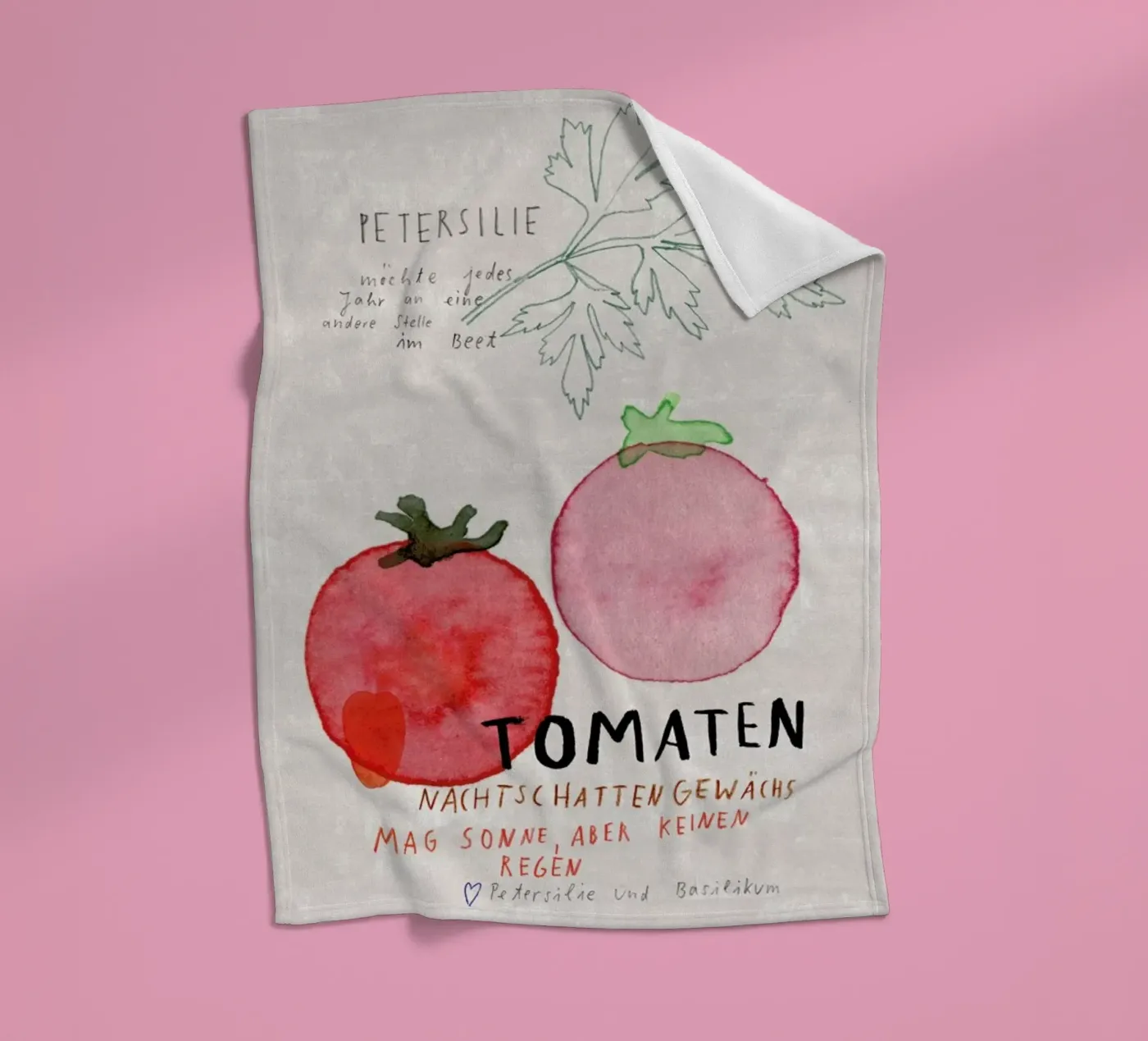 Tomate fleecedeken van Rinah Lang