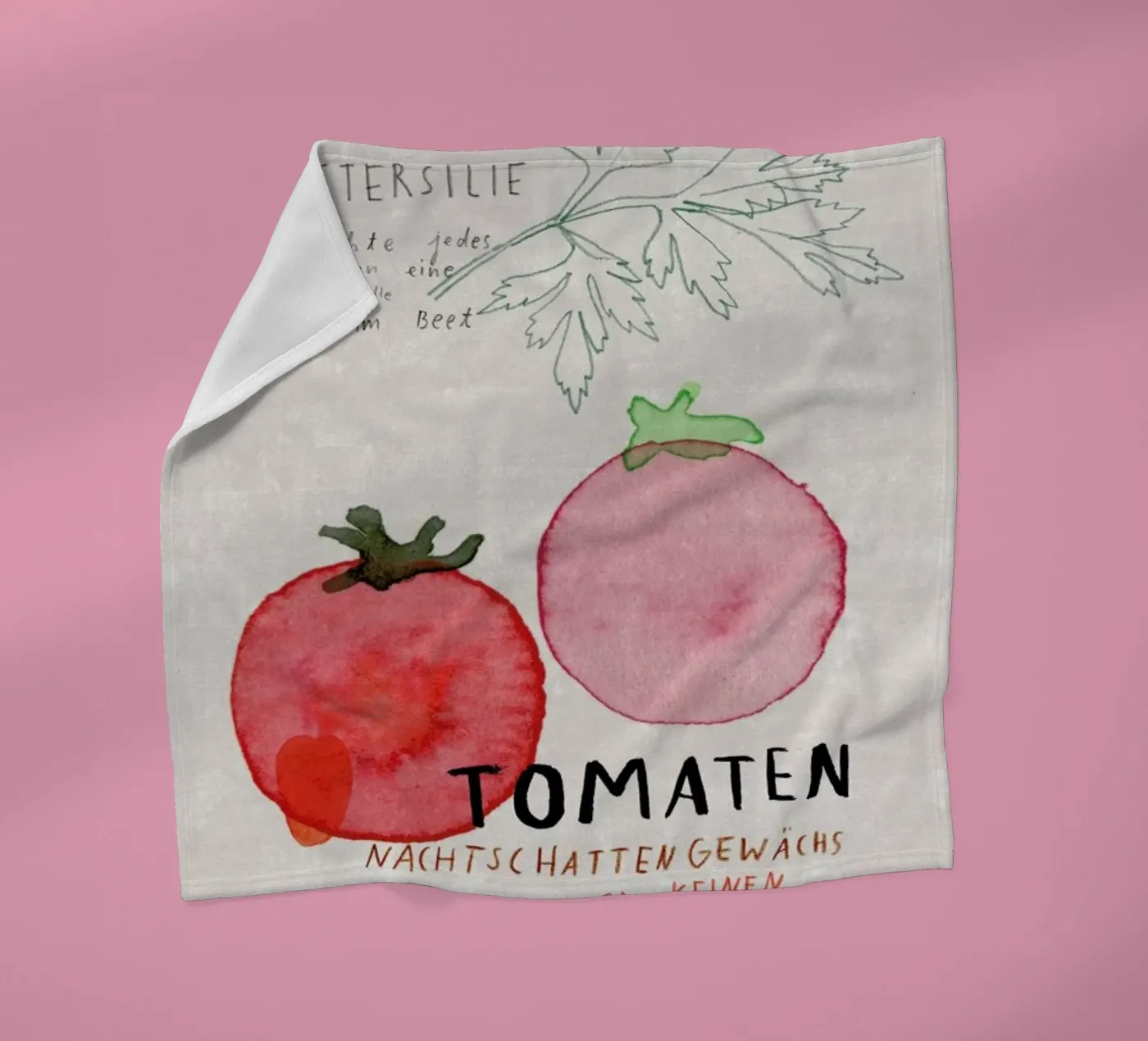 Tomate fleecedeken van Rinah Lang