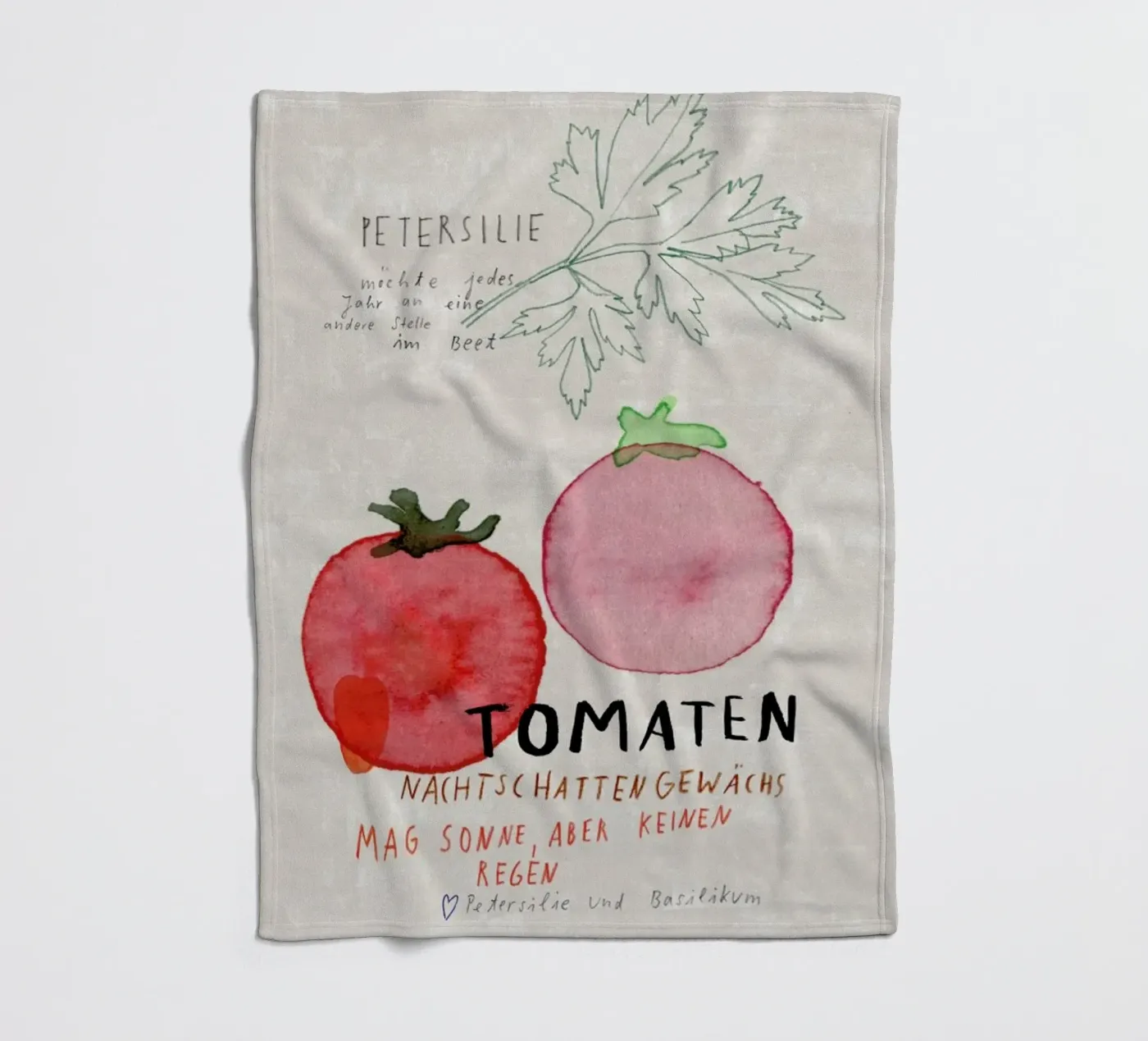 Tomate fleecedeken van Rinah Lang