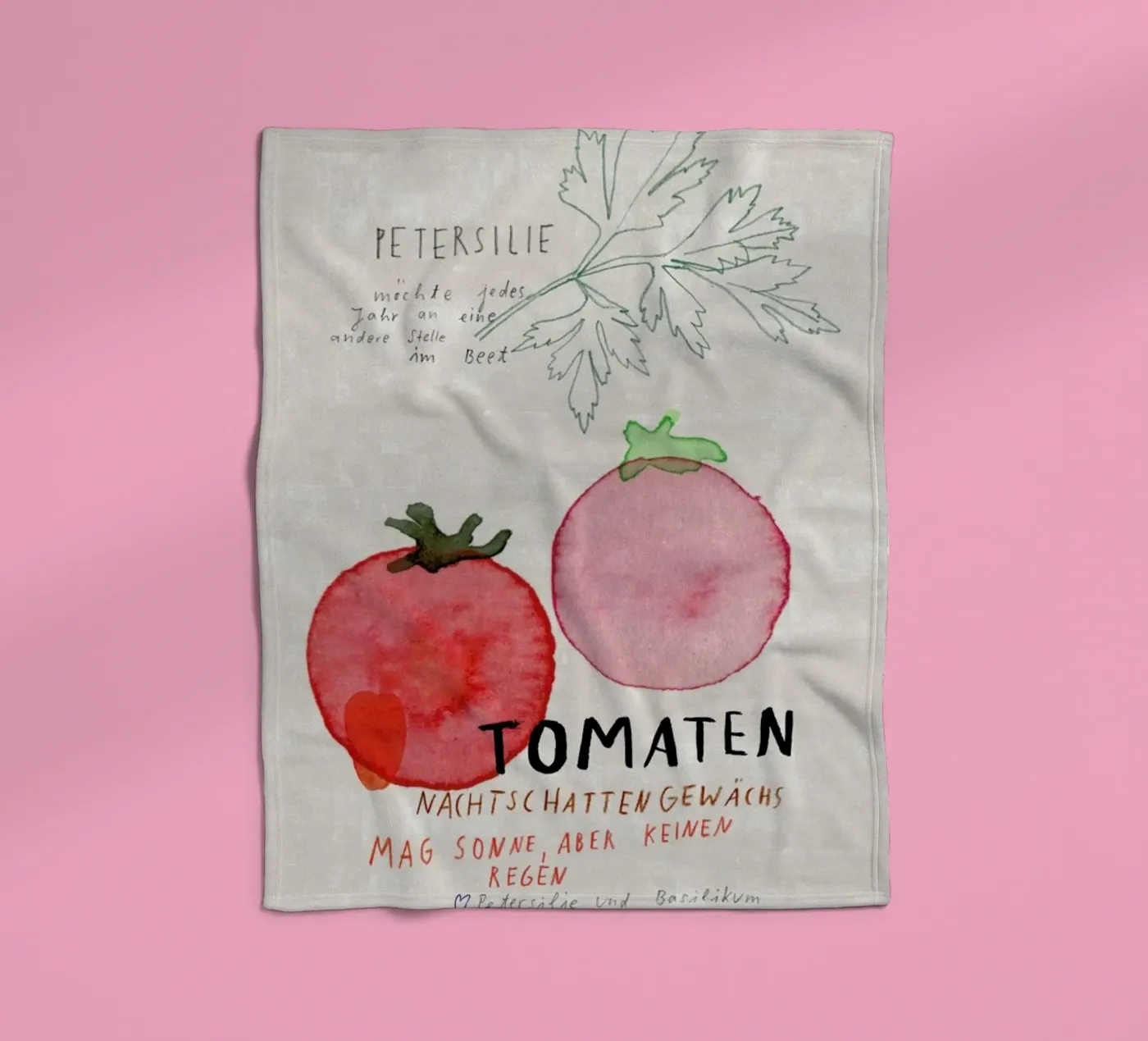 Tomate fleecedeken van Rinah Lang